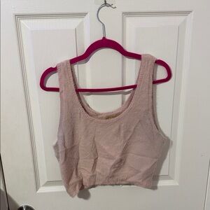 Women's Pink Sleeveless Top